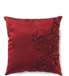Luxe Zijde Ringkussen Rosso Fiora