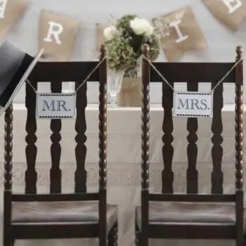 Mr & Mrs Chair Signs