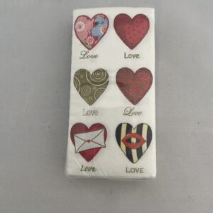 Zakdoekjes Love hartjes