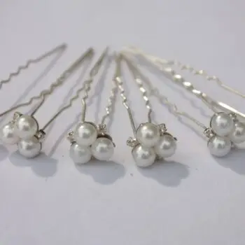 Amalfi Pearl Cluster Haarpinnen - per 6 stuks