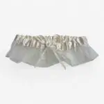Kousenband Ivory Romance – satijn & organza (6 cm)