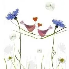 Servetten Love Birds