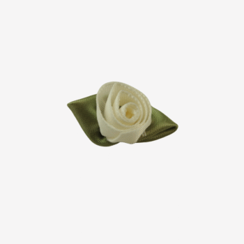 Sintra Silkbud 3,5 cm - ivoor / groen