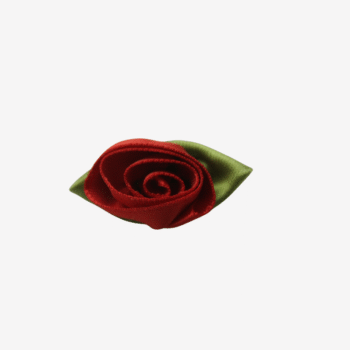 Sintra Satinbud 3,5 cm – rood / groen