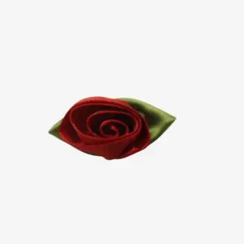 Sintra Satinbud 3,5 cm – rood / groen