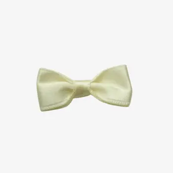 Vienna Satin Bow 4 cm – ivoor