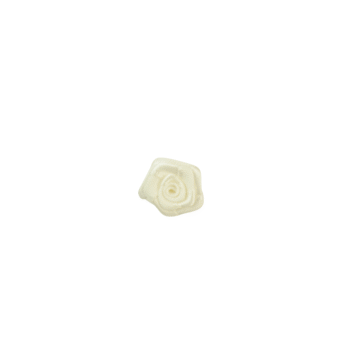Mendoza Mini Rosette 1,5 cm – ivoor satijn