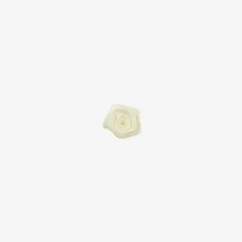 Bruges Mini Rosette 1cm – ivoor satijn