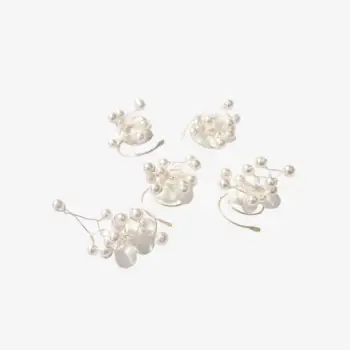 Curlie Floral Pearl Twist - per 2 stuks