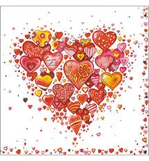 Mini-Servetten met Hartjes