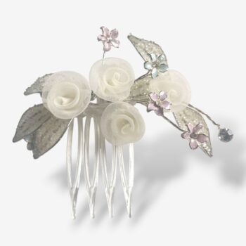 Haar­kam Magnolia Bloom – ivoor met pastel