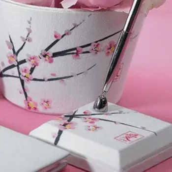 Pen & penhouder Blossom