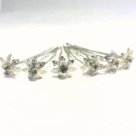 Haarpinnen Bloem met Strass