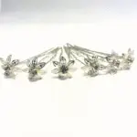 Haarpinnen Bloem met Strass