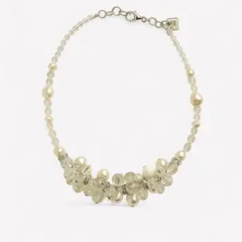 Ketting ‘Dahlia’ – Parel & Glaskraal