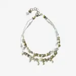 Ketting ‘Iris’ – 2 Strengen Parel & Swarovski