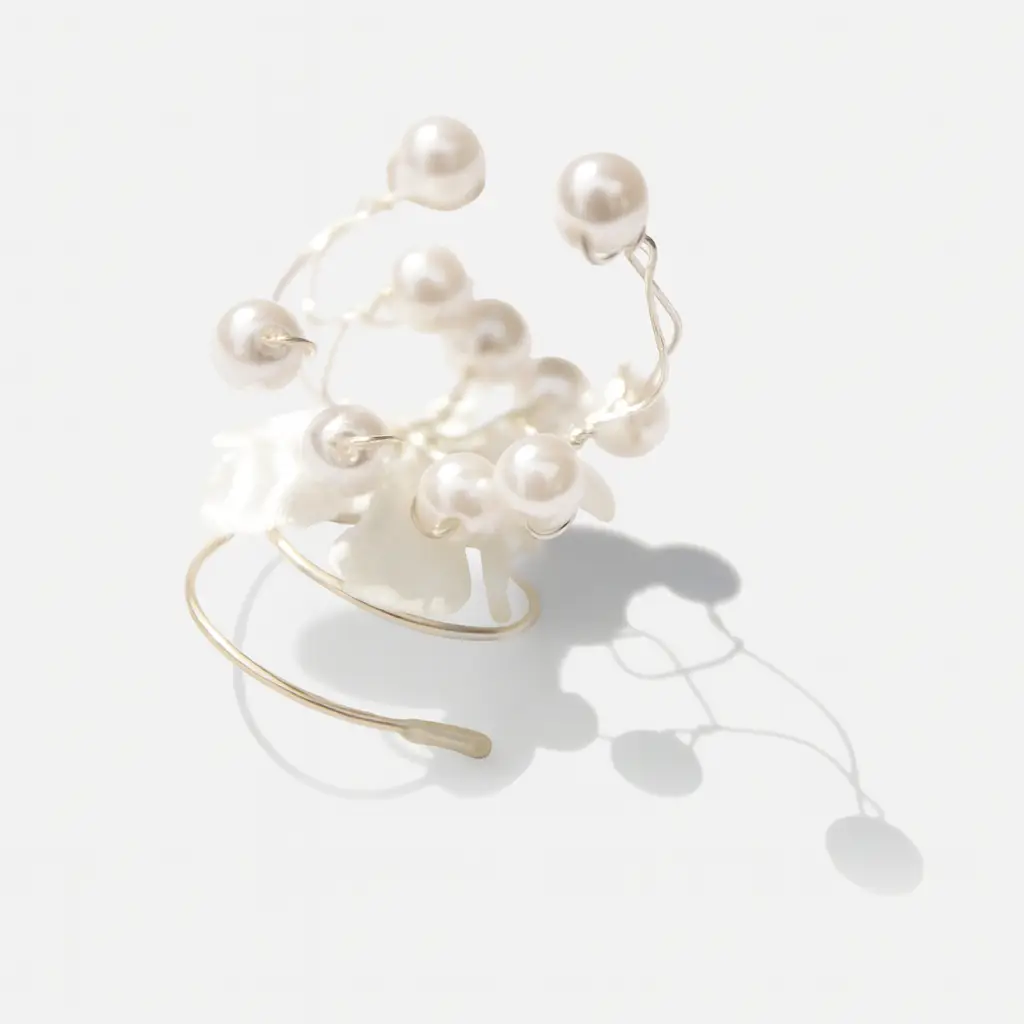 Curlies Floral Pearl Twist - per 2 stuks