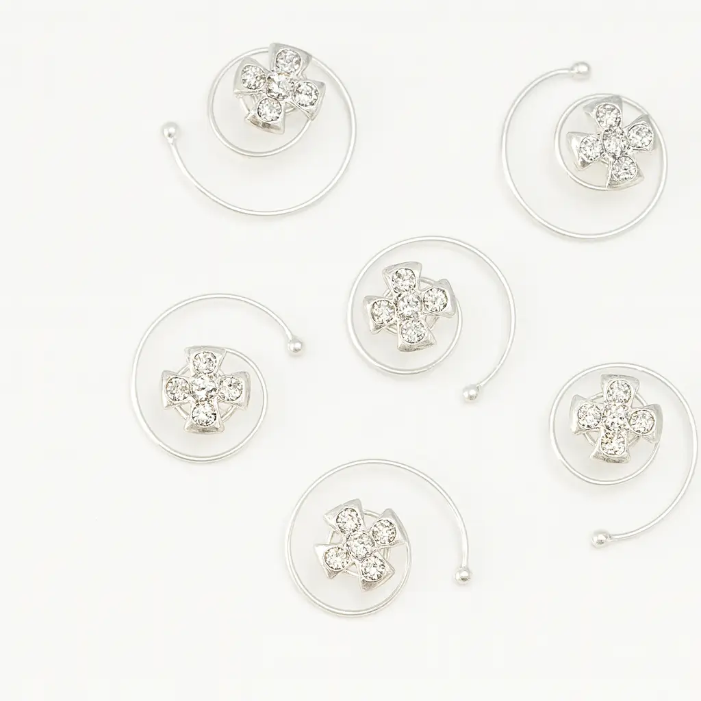 Sparkle Bloom Curlies - per 6 stuks