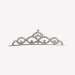 Kinder Tiara met Strass – Zilverkleurige Diadeem