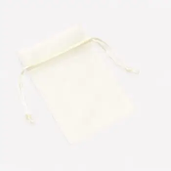 Organza zakjes ivoor – diverse maten