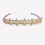Lage Tiara Goudkleurig met Strass – 2,5 cm