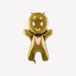 Folieballon Gingerbread man – mixkleuren (58 × 86 cm)