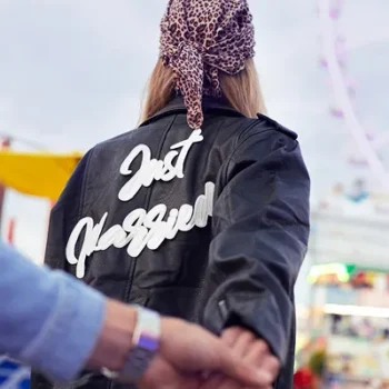 Strijkapplicatie Just Married – wit (30 × 18 cm)