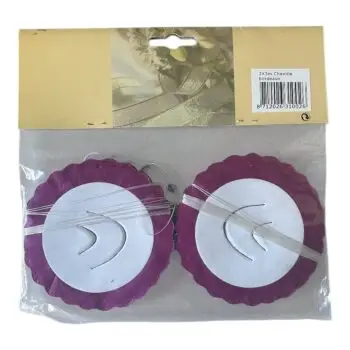 Chenille slinger bordeaux – set van 2 × 3 meter