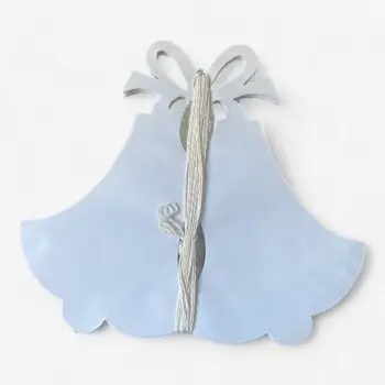 Slinger met klokken – wit (6 meter)