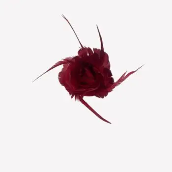 Roos van veertjes – dieprood (9 cm)