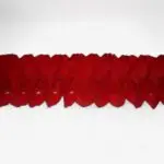 Rode papieren slinger – set van 2 (3 meter)