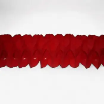 Rode papieren slinger – set van 2 (3 meter)