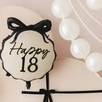 Folieballon Happy 18 – 47,5 x 45 cm