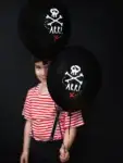 Ballonnen Piraten – Pastel Zwart (30 cm, set van 6)