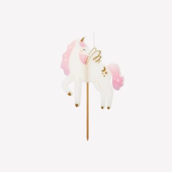 Verjaardagskaars – Eenhoorn (9 cm)