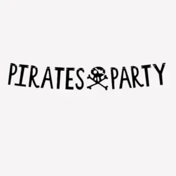 Piraten Banner – Pirates Party (14 x 100 cm)