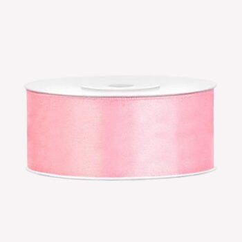 Satijnlint Roze – 25 mm x 25 m