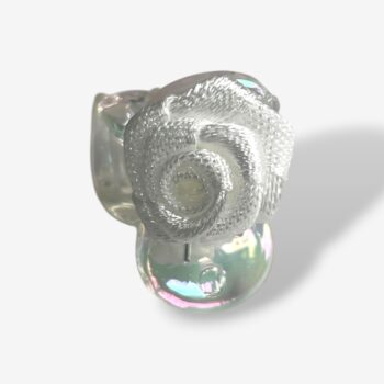 Mini haar­klemmetjes Petit Rose – set van 6 ivoorkleurige roosjes