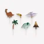 Dinosaurus cake toppers – 8–12 cm (set van 6)
