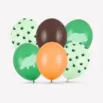 Dinosaurus ballonnen – 30 cm (set van 6)