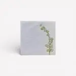 Cadeaulabels met bloem – 5,5 × 5,5 cm (20 stuks)