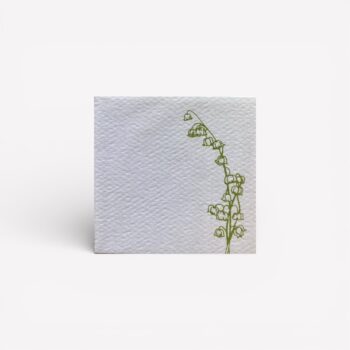 Cadeaulabels met bloem – 5,5 × 5,5 cm (20 stuks)