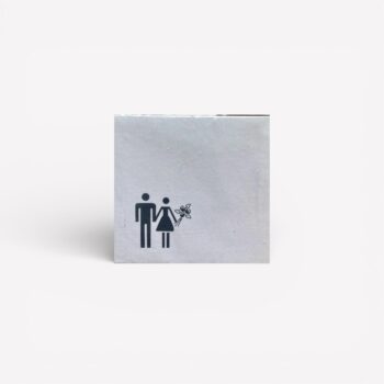 Cadeaulabels bruidspaar – 5,5 × 5,5 cm (20 stuks)