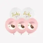 Baby Girl ballonnen – 30 cm (set van 6)