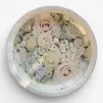 Wegwerp borden bloemen – 23 cm (8 stuks)