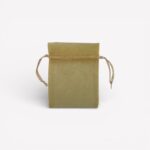 Organza zakje goudkleurig – 12,5 × 10 cm