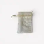 Organza zakje ivoor – 10 × 15 cm