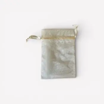 Organza zakje ivoor – 10 × 15 cm