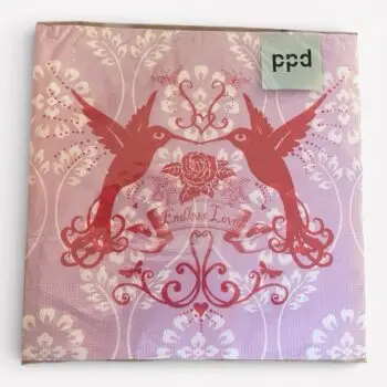 Iets te Vieren | Shop 13 Servetten Endless Love – romantisch design (33 x 33 cm)