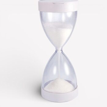 Suikerdispenser met zandloperdesign